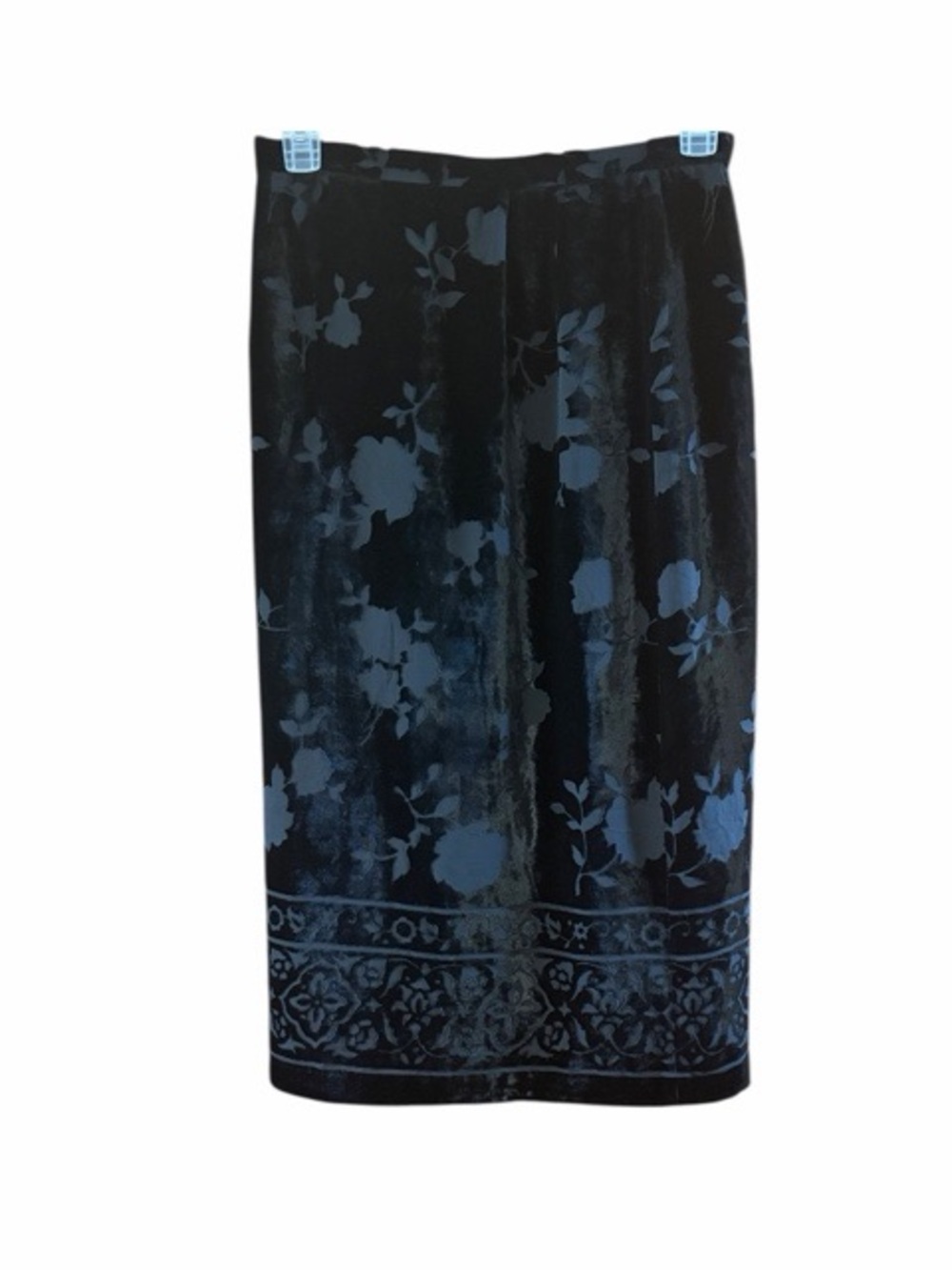 Talbots‎ Vintage Silk Velvet Burnout Whimsgoth Midi Skirt NWT
